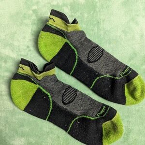 Darn Tough No Show Tab Cushioned Running Socks Men's Large